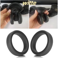 WITTE 3Pcs Rubber Ring, Diameter 35 mm Silicone Luggage Wheel Ring, Durable Elastic Flexible Thick Flat Wheel Hoops Luggage Wheel