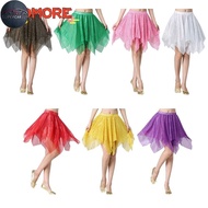 SC Performance Dance Costume Skirt, Belly Dance Costume Nylon Sequined Shiny Skirt,  Performance Cos