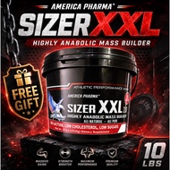 America Pharma Sizer XXL 3.0 10lbs CHOCOLATE FREE SHAKER - SIZING BULKING SUSU BESAR PROTEIN MASS