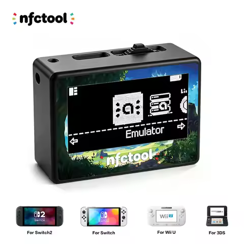 Rechargeable NFCTool Emulator Device with OLED Display for Nintendo Switch Fast Amiibo Simulate for 
