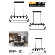 Wynn Design Iron Hanging Lamp 4 Holder Dining Lamp Cafe Lamp Restaurant Light Living Light Pendant L