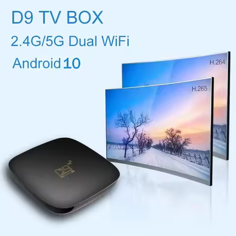 Smart TV Box Android 10 4G 5G Dual WiFi D9 Amlogic 905 HDR10 HD 4K 3D media player TV Box