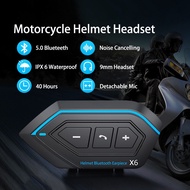 【SG】Motorcycle Helmet Bluetooth Headset Anti-Interference Mic Headphones Stereo Earphone Speaker