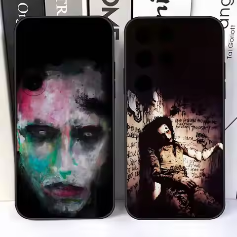 M-Marilyn Manson WE ARE CHAOS Phone Case For Samsung S26,S25,S24,Ultra,S20,S30,Plus,S22,S23,Ultra,Pl