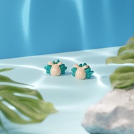 彩晶天兔海蛞蝓 - 實木製耳環 / 海洋系列飾品 (耳針、耳夾款)