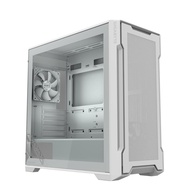GIGABYTE C102 Glass Ice - M-ATX Gaming PC Case Includes 2 Fans - White