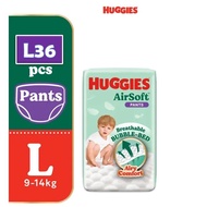 Huggies AirSoft Pants L36 x 1 Super Jumbo Pack