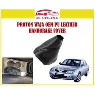 PROTON WAJA CAMPRO CPS OEM HANDBRAKE HAND BRAKE BREK KNOB COVER PU LEATHER BLACK