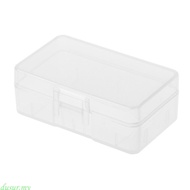 dusur7 Mini Transparent for Case Holder Storage Box For 1x 9V Battery Or 2x AA Batterie