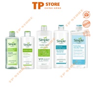 Simple kind to skin micellar cleansing / Toner Simple soothing facial toner 200ml 400ml