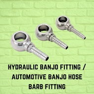 HYDRAULIC BANJO FITTING AUTOMOTIVE BANJO TYPE HOSE BARB FITTING 1PIECE SOLID TYPE DIESEL HOSE FUEL P