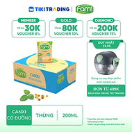 Thùng Sữa Đậu Nành Vinasoy Fami Canxi Nguyên vị (200ml x 40 Bịch)