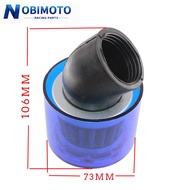 NOBIMOTO Store 35mm/38mm/42mm ATV PIT DIRT BIKE 45Degree Cleaner Air Filter Pod Cleaner Motorcycle A