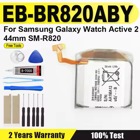 New EB-BR820ABY For Battery For Samsung Galaxy Watch Active 2 Active2 SM-R820 340mAh 44mm Watch Batt