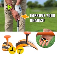 QIUJU Golf Grip Trainer, Anti-Slip T-grip Golf Club Grip Pad,  Reduced Grip Pressure Golf Grip Calib
