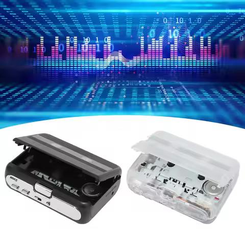 TON007B Bluetooth Cassette Player with Headphone Auto Reverse Function Stereo Cassette Player Blueto