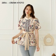 Atasan batik murah blouse batik lengan pendek blouse batik ikat