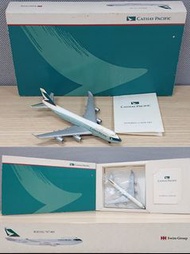 罕有收藏品 1:600 SCHABAK Cathay Pacific Boeing B747-400 國泰航空波音 B747-400 全金屬水貼飛機模型 非Herpa產品