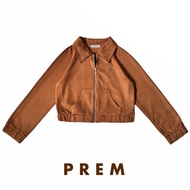 .✦ ── PREM Suede Jacket เสื้อแจ็คเก็ตโพลี่ หนังกลับ (M-XL) #565 ── .✦