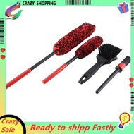 Wheel Brush for Cleaning Wheel and Tire, Soft Wheel Cleaning Brush, Detailing Brush and Stiff Tire B