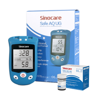 Sinocare - AQ UG 血糖機尿酸機2合1 主機套裝 (包50血糖試紙+50針) (國際版本) 兩年保養