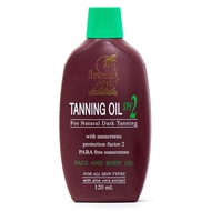 Hawaiian Style Tanning Oil SPF2 ฮาวายเอี้ยนสไตล์ แทนนิ่งออยล์ SPF2 ออยล์ทาผิวสำหรับอาบแดดผิวแทนน้ำตา