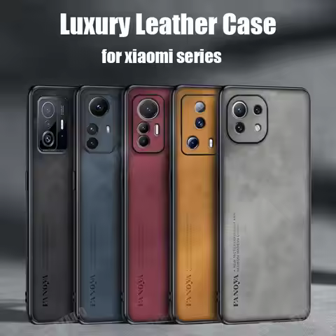 Luxury Sheepskin Leather Case For Xiaomi Mi 13 12 11 Lite 5g Ne Ultra 11T 12T Pro 11i Back Cover Xio
