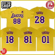 ◆ ◵ ✎ 【Premium】Le Sserafim Lakers Inspired Jersey Shirt Yunjin Chaewon Sakura Kazuha Eunchae