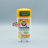 Arm & Hammer Essentials สูตร Orange Citrus ขนาด 2.5oz (71g) โรลออนสติ๊ก ผลิตภัณฑ์ระงับกลิ่นกาย รับปร