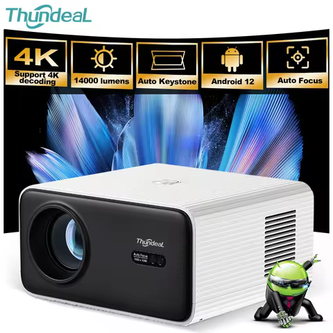 ThundeaL Portable Full HD Projector TD85W TD85SE Beam Projector Android WiFi Home Theater Mini Proje