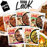 TEEGA LAOK Paru Hijau Daging Hitam Ayam Merah Rendang Dendeng