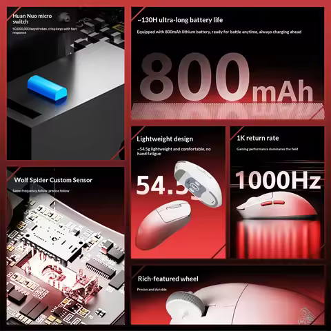 Aula SC360SE Wireless Mouse 3Mode Bluetooth Gamer Mouse SC360 SE Lightweight Notebook FPS 800mah For