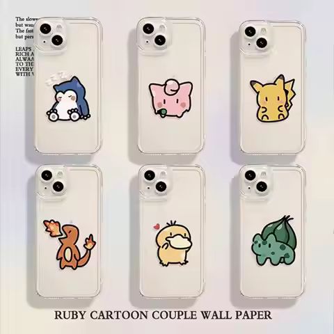 Cute P-Pokemon Pattern Phone Case For iPhone 17 16 15 14 13 12 11 Pro Max XR XS MAX 7 8 PLUS MINI Y2
