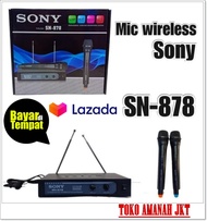 Mic Tanpa Kabel SONY SN 878 Microphone Wireless Karaoke SN878