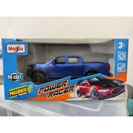 Maisto 1:43 Ford Ranger FX4 Pick-up Truck Blue Power Racer Pullback Powered Raptor Pickup