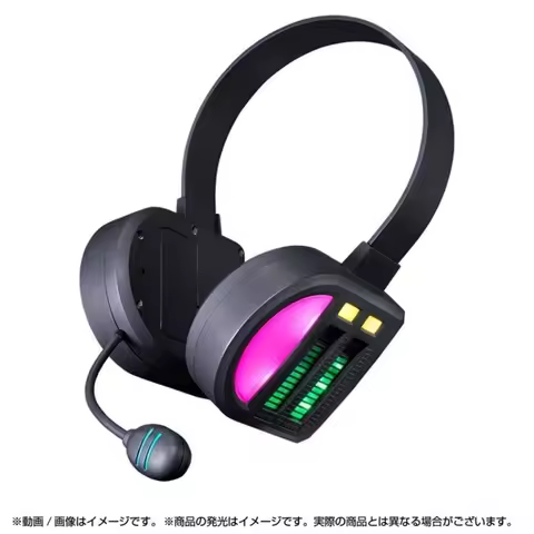 New Hatsune MIku NARIKIRI Headset Modeling Set Sound And Light Animation Peripheral Cosplay Cos Prop
