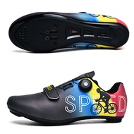 Road Mountain Bike Lock Shoes Breathable White Racing Bike Cycling Shoes For Men And Women
