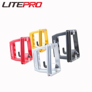 Litepro Folding Bicycle 3 Holes Pig Nose Mounting Adapter With Screws Front Carrier For Dahon Fnhon Bike
