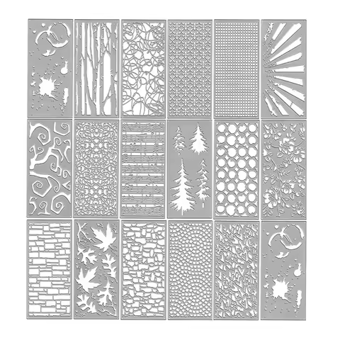 Carbon Steel Cutting Dies Christmas Scrapbook Album 3D Pop Up Card Artistic Graph Trees Maple Leaves
