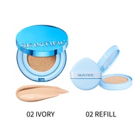 【LAZLIVE】SKINTIFIC Perfect Stay Velvet Matte Cushion+refill  UV SPF 35 PA++++ 24H Refill Oil-Control