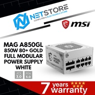 MSI MAG A850GL 850W 80+ GOLD FULL MODULAR POWER SUPPLY WHITE - 306-7ZP8A31-CE0
