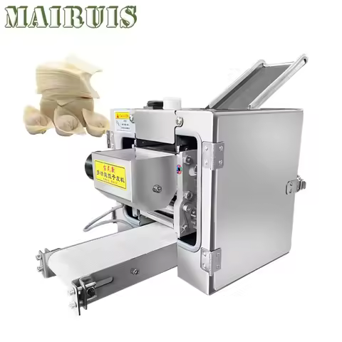 Tabletop Automatic Momo Empanada Skin Machine Samosa Gyoza Wonton Dumpling Maker Skin Wrapper Making