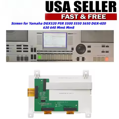 LCD for Yamaha Mm6 PSR-S650 PSR-S670 PSR-S500 PSR-S550 PSR-S550B PSR Series Display Reapairment