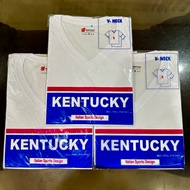 KENTUCKY V-NECK WHITE TSHIRT FOR ADULT UNISEX ORIGINAL