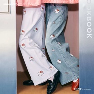 [New พร้อมส่ง🐱🎀] lookbooklookbook Hello Kitty pop jeans