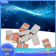 Maib PCT 2‑4 10Pcs Lever Wire Connector 4 Core Compact Connectors for Diameter 0.08-4mm²