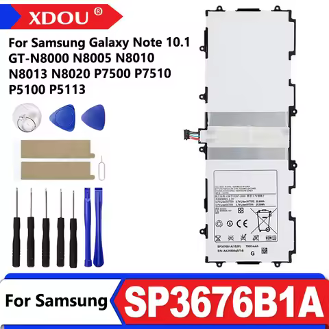 Brand-New SP3676B1A 7000mAh Battery For Samsung Galaxy Note 10.1 GT-N8000 N8005 N8010 N8013 N8020 P7