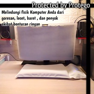 LAYAR Computer Monitor Screen Cloth Cover 24-27 inch PART 2 Anti Dust PROTEGO Set Keyboard Mouse CPU Desktop 19 20 21 22 inch Water Splash Protector Beret Scratch Mushroom Cover LCD Computer PC Gaming LED Smart TV Laptop Tab Tablet Checkout Not Waterproof