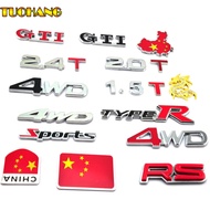 4WD 4WD Car Logo Car Unique Car Sticker Metal Car Logo Displacement Logo Suitable for Harvard H6 H9 