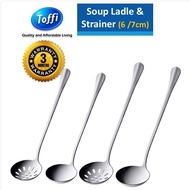 Toffi Steamboat Soup Ladle &amp; Strainer Stainless Steel (6/7cm)